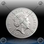 1oz V. BRITANIJA 2 Pounds 2019 (Buckingham Palace) UNC